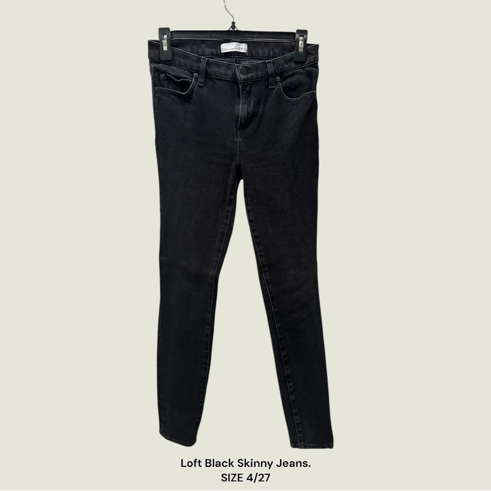 Loft Black Skinny Jeans